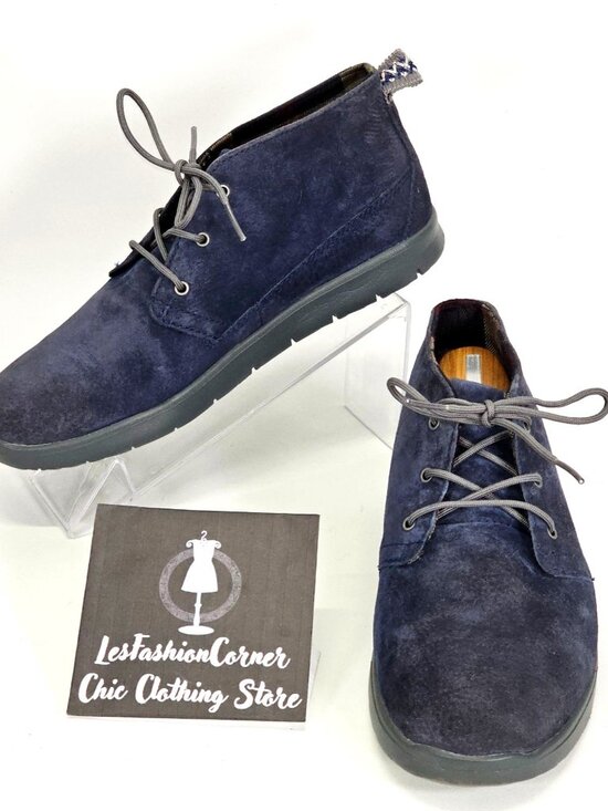 UGG Men\'s Blue Suede Canoe Chukka Treadlite Shoes Ankle Boots Sz 6 Wo\'s 7.5 1744 main image 9